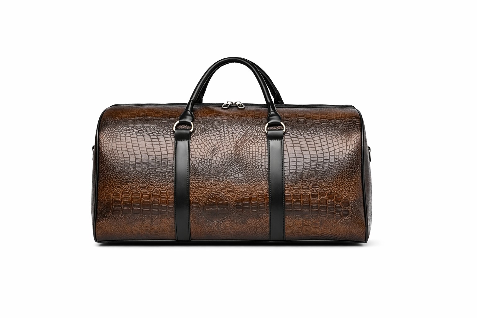 Velaro Crocodile-Textured Travel Duffel Bag – Large Capacity Unisex Weekender Luggage